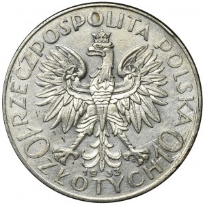 Głowa Kobiety, 10 złotych Warszawa 1933