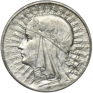 Głowa Kobiety, 10 złotych Londyn 1932