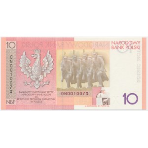 10 złotych 2008 - 90. Rocznica Odzyskania Niepodległości -