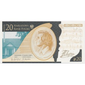 20 złotych 2010 - Fryderyk Chopin -