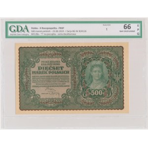 500 marek 1919 - I Serja BG - GDA 66 EPQ