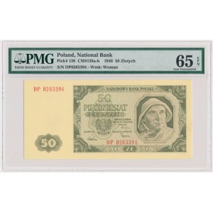 50 złotych 1948 - DP - PMG 65 EPQ