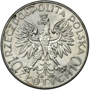 Głowa Kobiety, 10 złotych Warszawa 1932