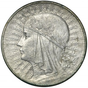 Głowa Kobiety, 10 złotych Londyn 1932