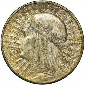 Głowa Kobiety, 10 złotych Londyn 1932