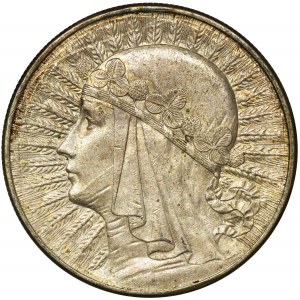 Głowa Kobiety, 10 złotych Londyn 1932