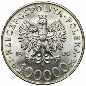 100.000 złotych 1990 Solidarność - TYP A