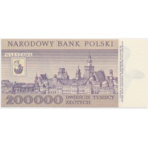 200.000 złotych 1989 - A - poszukiwana seria
