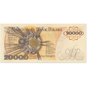 20.000 złotych 1989 - Y - rzadka seria
