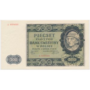 500 złotych 1940 - A -