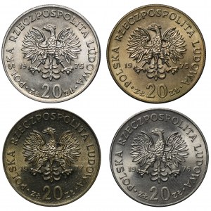 Zestaw, 20 złotych Marceli Nowotko (4 szt.)