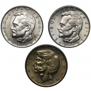 Zestaw, 10 złotych Bolesław Prus i Adam Mickiewicz (3 szt.)