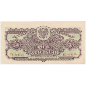 5 złotych 1944 ...owe - TX -