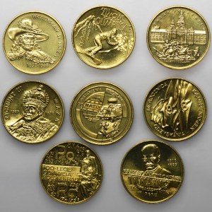 Zestaw, Monety Gold Nordic 2 złote 1998-1999 (8 szt.)