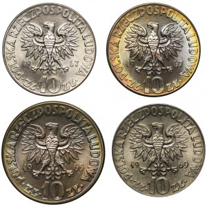 Zestaw, 10 złotych Mikołaj Kopernik (4 szt.)