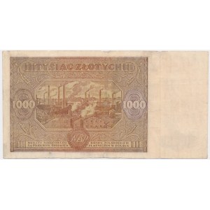 1.000 złotych 1946 - Wb. - rzadka seria zastępcza