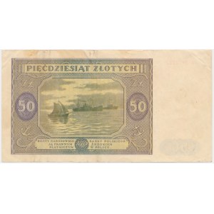 50 złotych 1946 - A - pierwsza seria