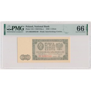 2 złote 1948 - BR - PMG 66 EPQ