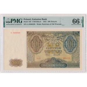 100 złotych 1941 - A - PMG 66 EPQ