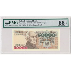 50.000 złotych 1993 - T - PMG 66 EPQ