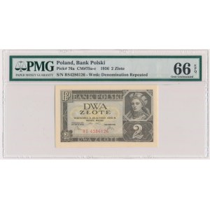 2 złote 1936 - BS - PMG 66 EPQ