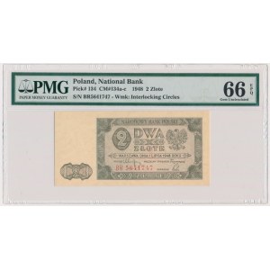 2 złote 1948 - BR - PMG 66 EPQ