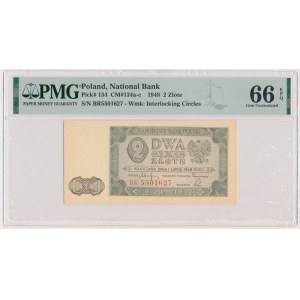 2 złote 1948 - BR - PMG 66 EPQ