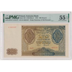 100 złotych 1941 - D - PMG 55 EPQ