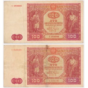 Zestaw, 100 złotych 1946 - C -