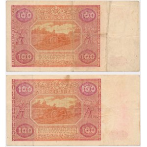 Zestaw, 100 złotych 1946 - C -