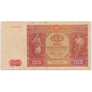 100 złotych 1946 - A - pierwsza seria