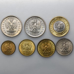 Set, Mix of Third Republic coins (7 pcs.) 1991-1994