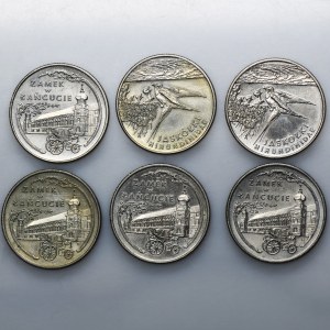 Zestaw, Zamek w Łańcucie i Jaskółki 20.000 złotych 1993 (6 szt.)