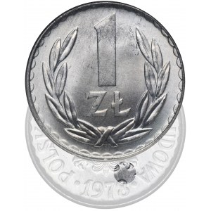1 złoty 1978 - bez znaku mennicy - GCN MS65