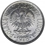 1 złoty 1978 - bez znaku mennicy - GCN MS65