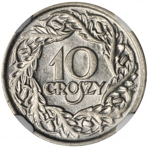 10 groszy 1923 - NGC AU58