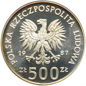 500 złotych 1987 - jeździec na koniu