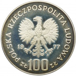 100 złotych 1977 Ochrona Środowiska Żubr