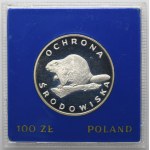 100 złotych 1978 Ochrona Środowiska Bóbr