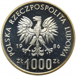 PRÓBA, 1.000 złotych 1986 Narodowy czyn pomocy szkole