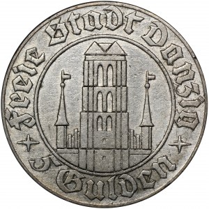 Free City of Danzig, 5 gulden 1932 Church