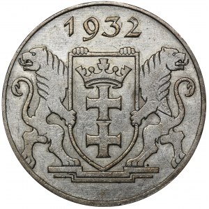 Free City of Danzig, 2 gulden 1932 Cog - RARE