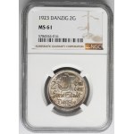 Free City of Danzig, 2 gulden 1923 - NGC MS61