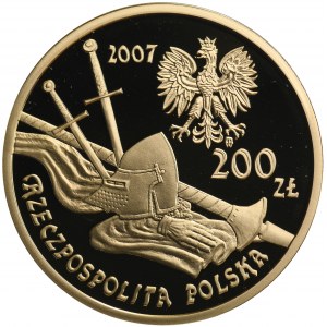 200 złotych 2007 Rycerz ciężkozbrojny XV wiek