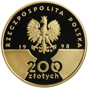 200 złotych 1998 20-lecie pontyfikatu Jana Pawła II