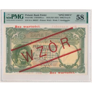 5.000 złotych 1919 - WZÓR - PMG 58