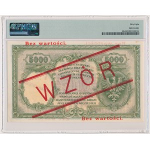 5.000 złotych 1919 - WZÓR - PMG 58
