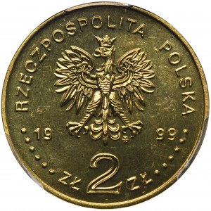 2 złote 1999 Władysław IV Waza - PCGS MS66