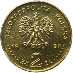 2 złote 1998 Zygmunt III Waza - PCGS MS67
