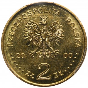 2 złote 2000 Jan II Kazimierz - PCGS MS67
